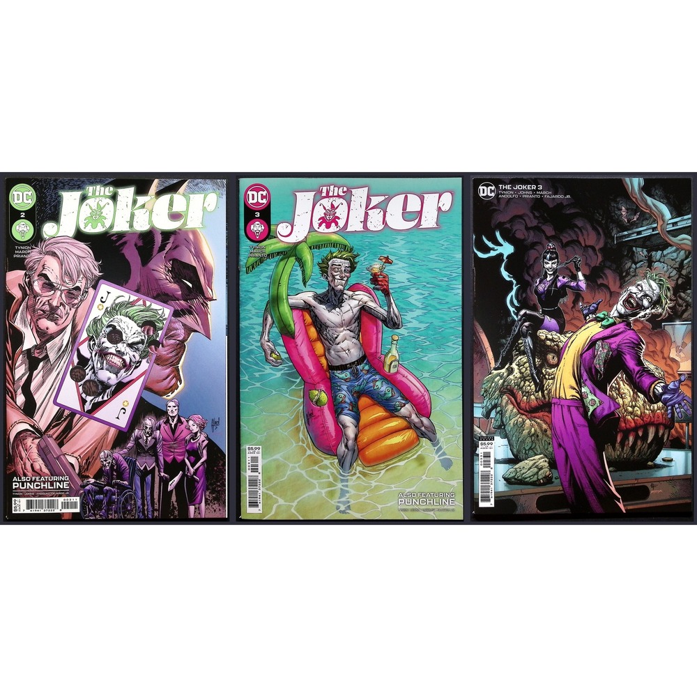 The Joker #2 3 2021 3x‎ DC Comics Lot Punchline Variant Lot NM James Tynion